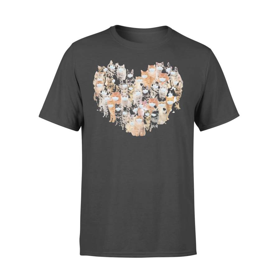 Official Cat Mask Heart T-shirt