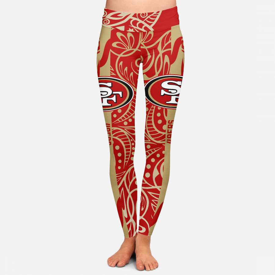 Curly Line Charming Daily Fashion San Francisco 49ers Leggings