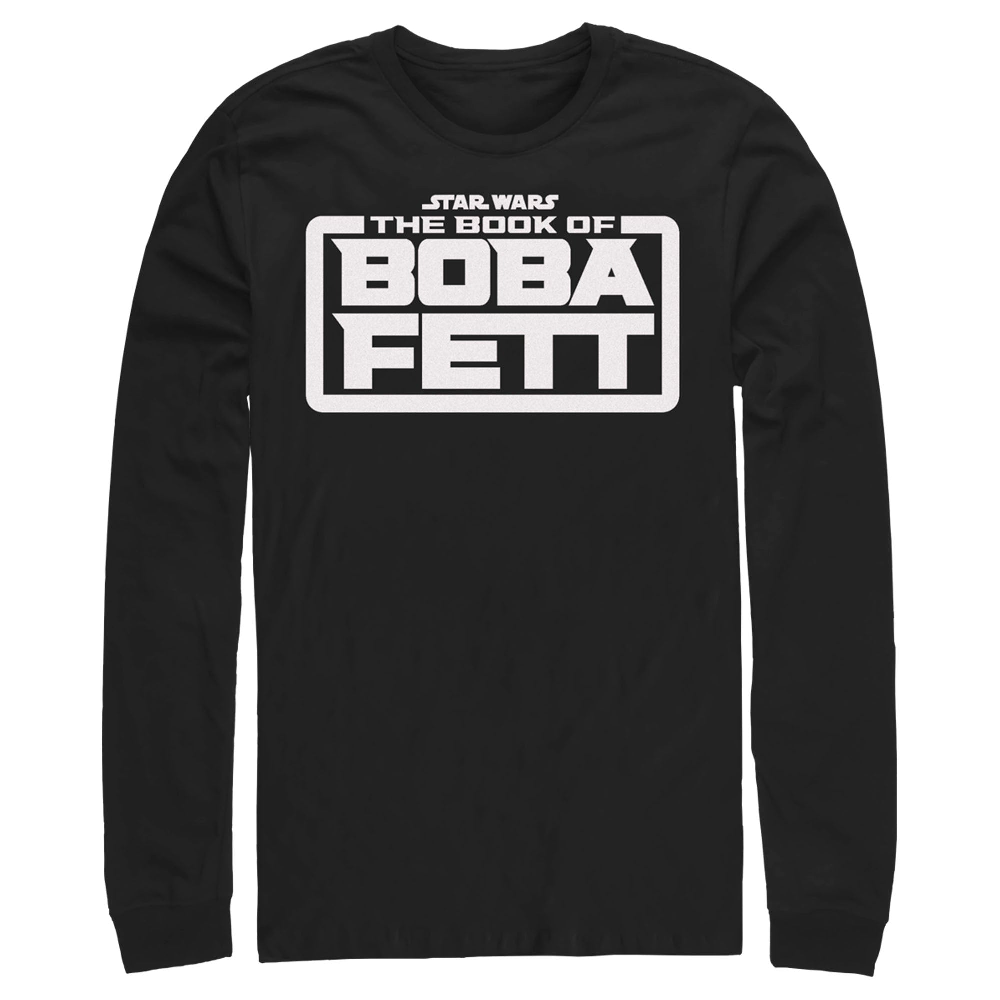 The Book Of Boba Fett Men’S White Logo  Long Sleeve Shirt