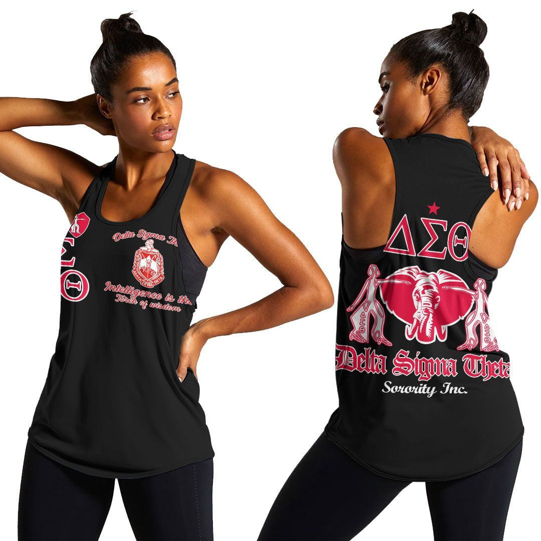 Wonderprint Tank Top Lady Of Delta Sigma Theta Sorority Racerback Tank