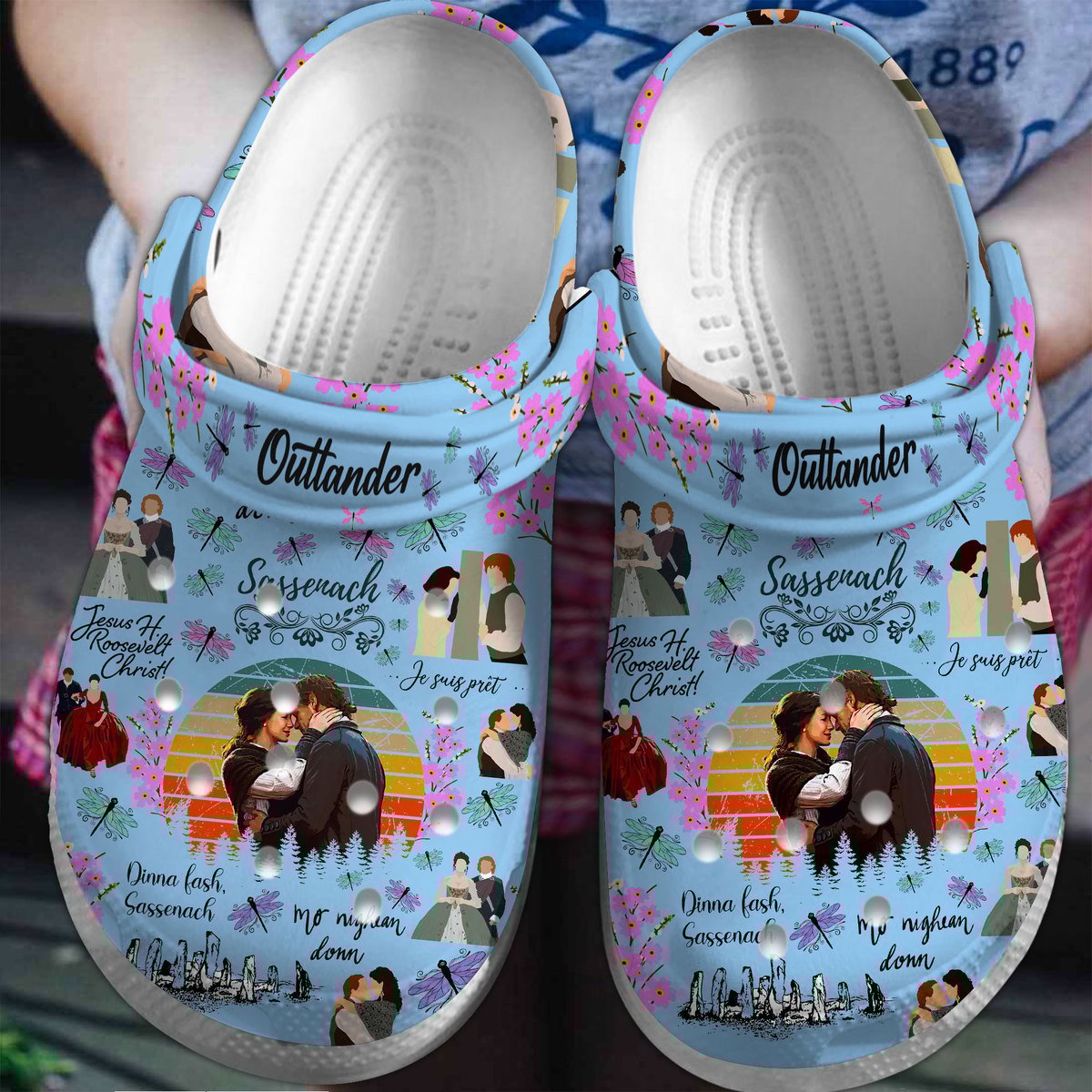 Outlander Tv Series Crocss Clogs Crocband Shoes Comfortable For Men Women And Kids Zzzpzedr