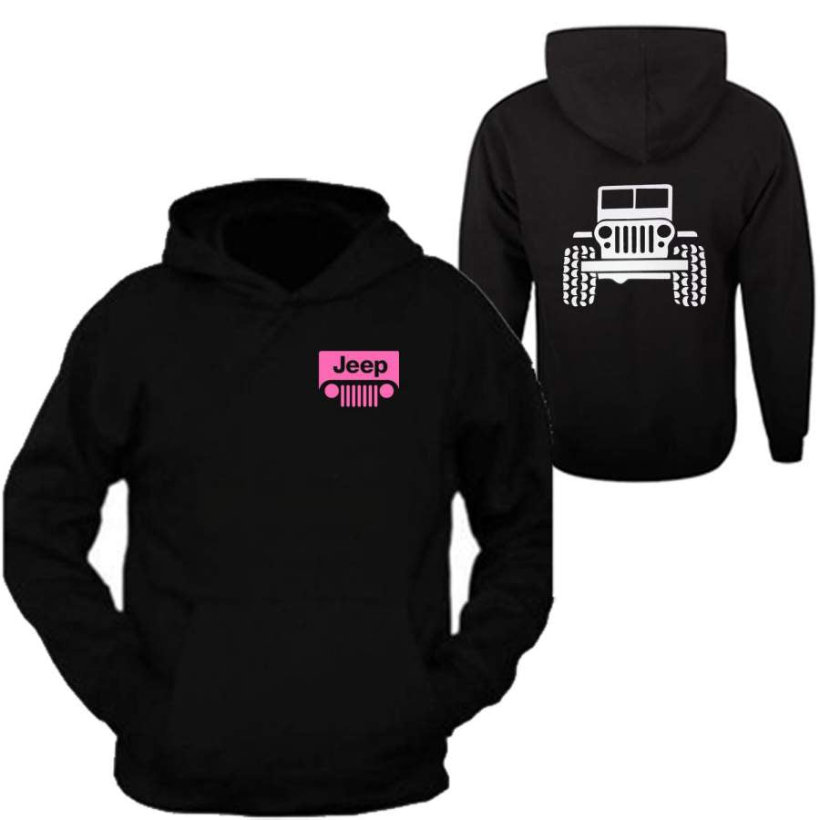 New Jeep Girl Hooded Sweatshirt Pink Hoodie Off Road Lt11