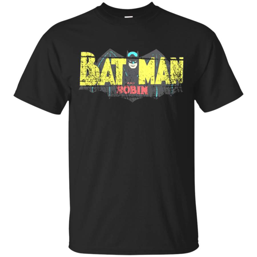 BATMAN – Bat Logo  worn look T Shirt & Hoodie