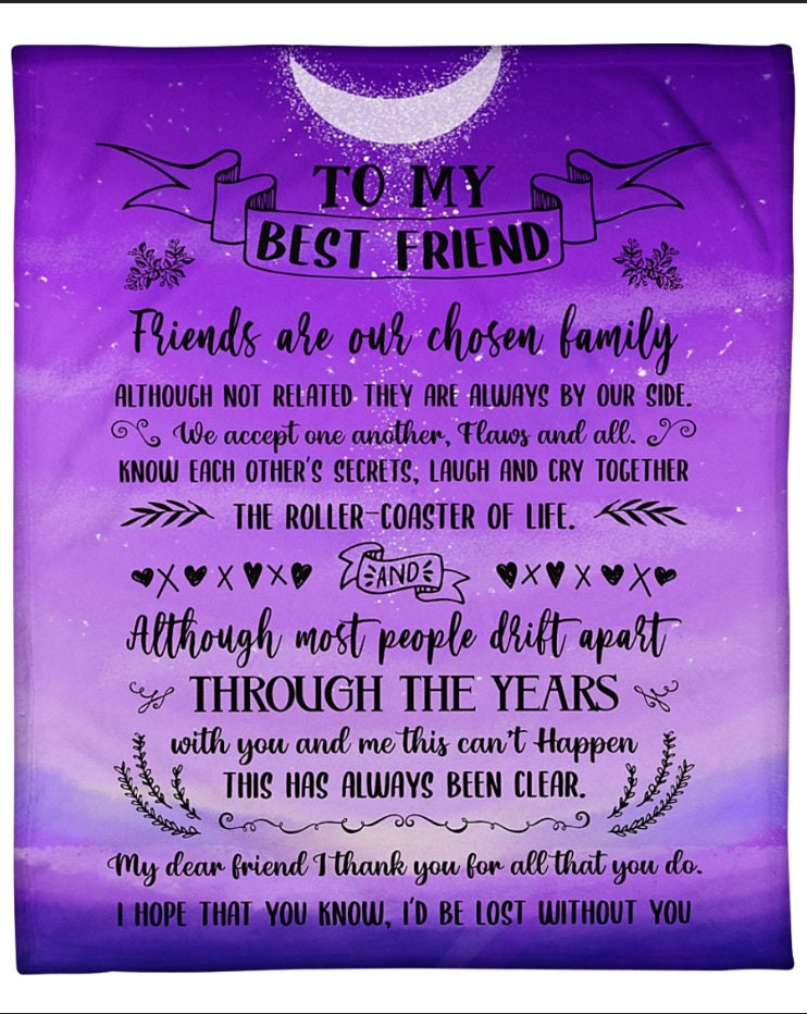 To My Best Friend Blanket Custom Blanket Christmas Gift Christmas Blanket Gift For Your Friend Christmas Party Gift For Her Friend