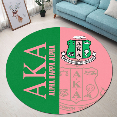 Alpha Kappa Alpha Round Rug – Sorority Round Rug