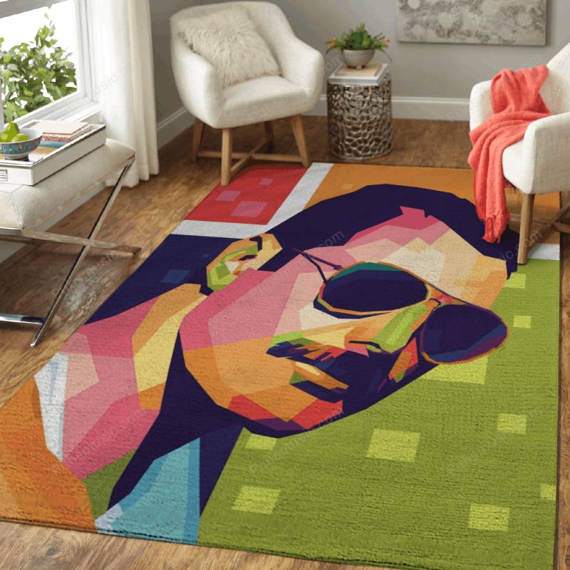 Freddie Mercury – Pop Art Illustration Area Rug Carpet