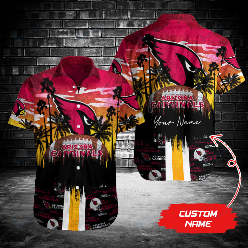 Arizona Cardinals Button Shirt Bg886