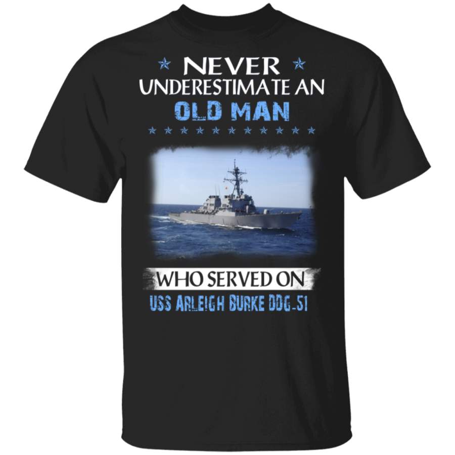 USS Arleigh BurkeDDG-51 Veterans Day Christmas Gift T-Shirt