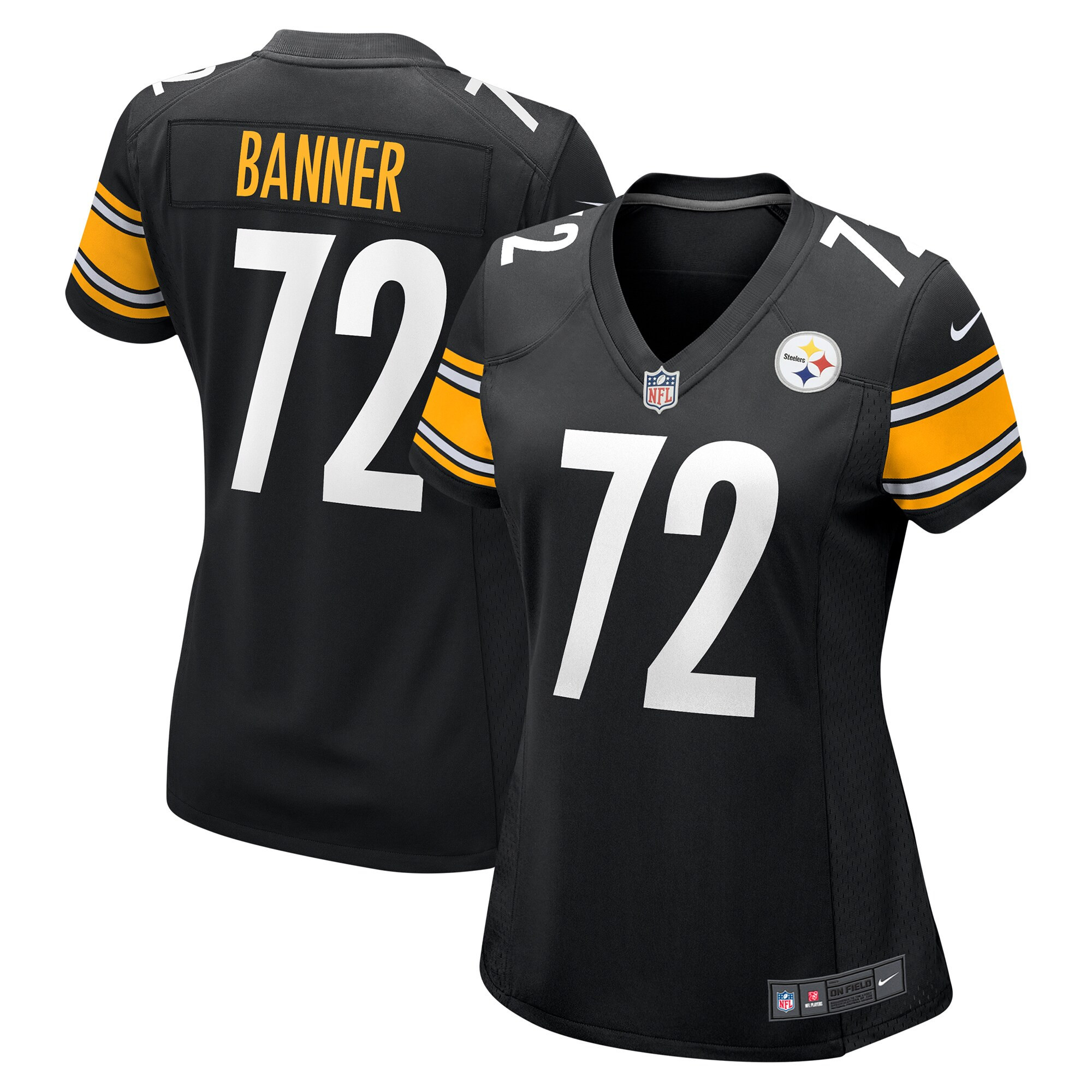 Zach Banner Pittsburgh Steelers Womens Game Jersey – Black NFL