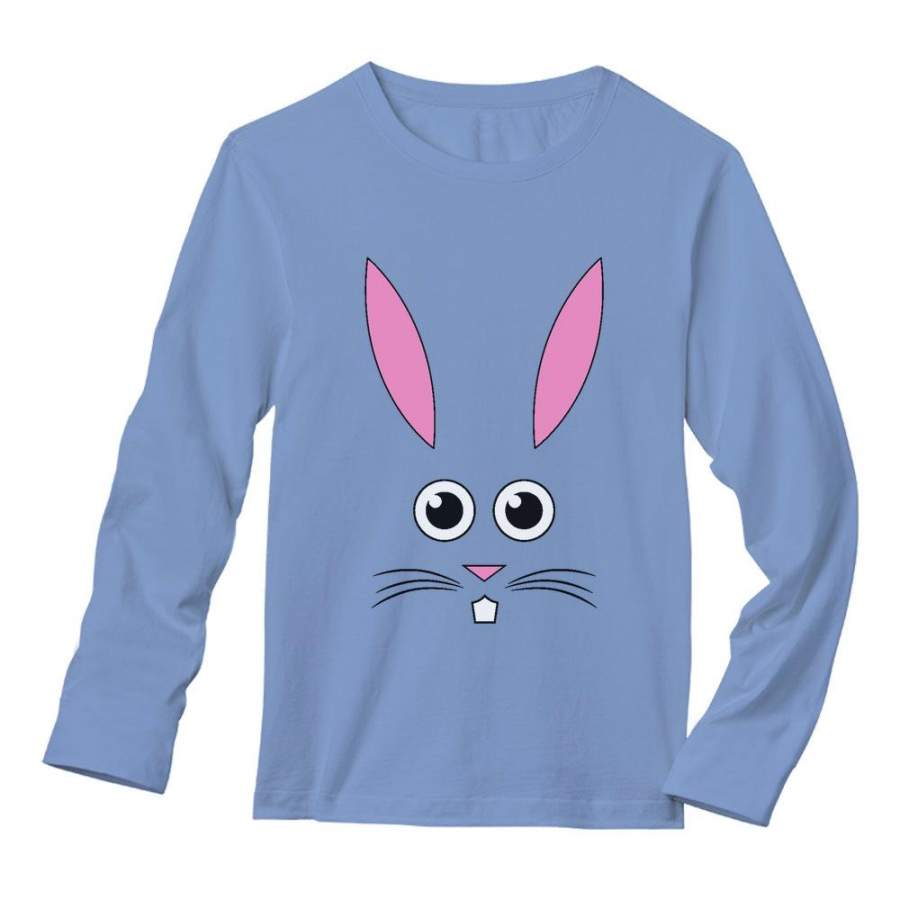 Cute Easter Bunny Face Long Sleeve T-Shirt