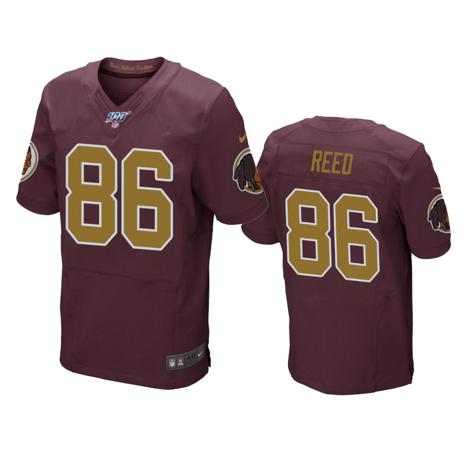 Washington Redskins Jordan Reed Burgundy 100th Season Throwback Jersey