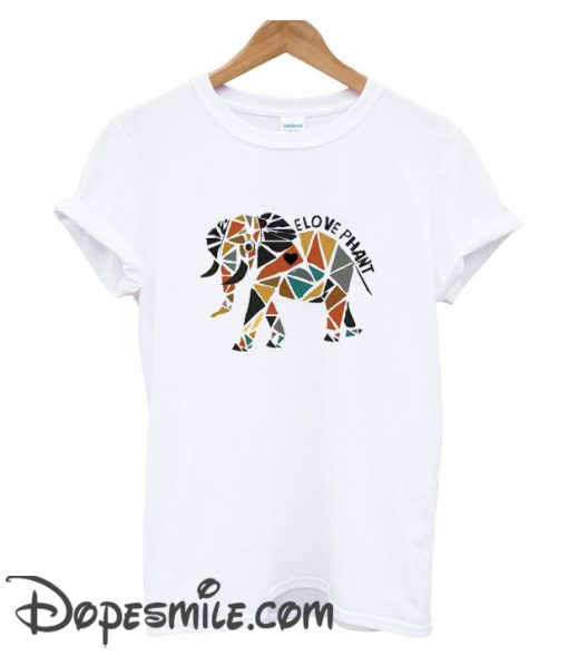 Geometric Elephant cool  T Shirt