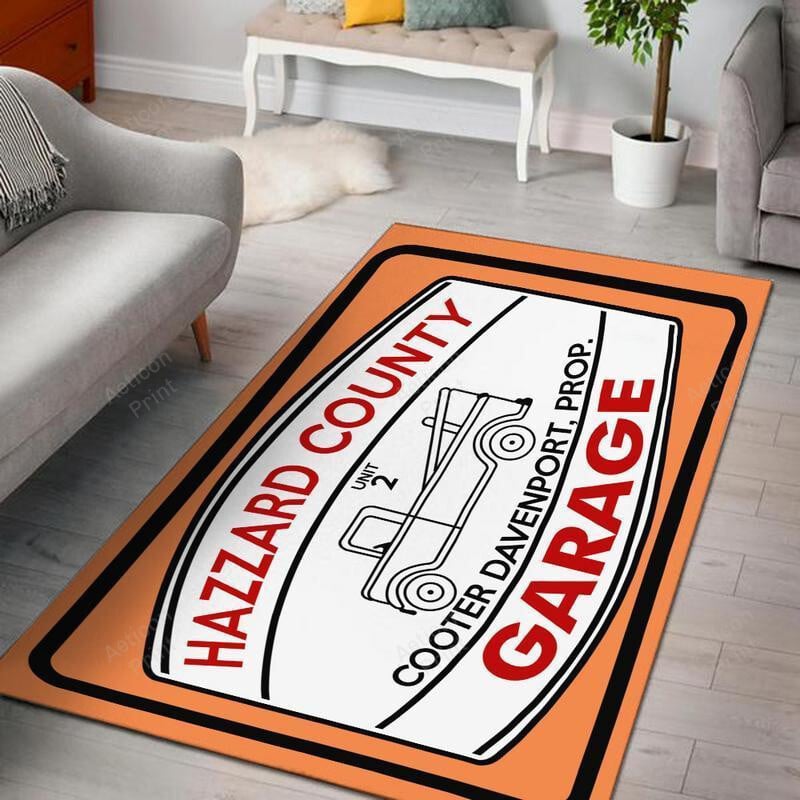 Doh Area Rug Carpet Vintage Home Decor Gift Idea General Lee The Dukes Of Hazzard Good Ole Boy Dodge Charger 5