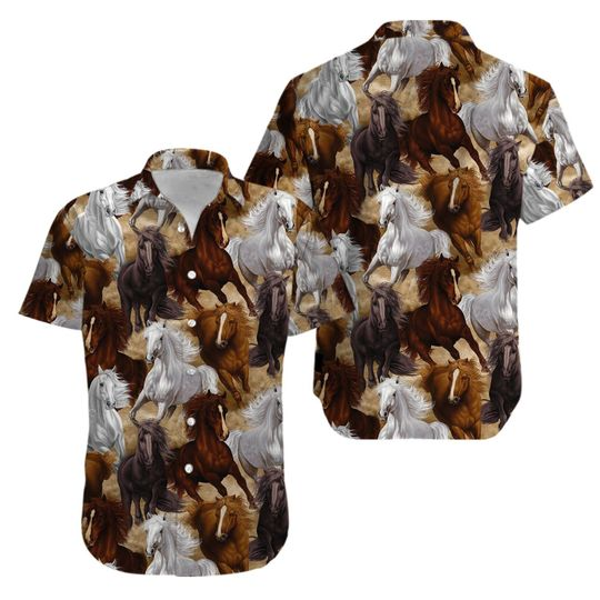 Horse Aloha Hawaii Shirts For Men Women Ha108940