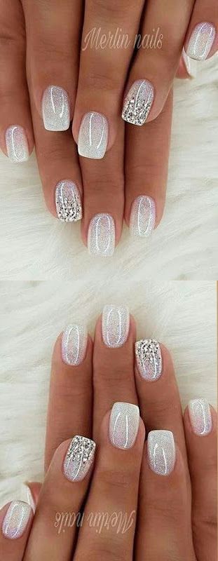 50 Winter Nail Designs You’ll Want To Try This Season/ French Manicure Natural Nails/ Light Nail Polish