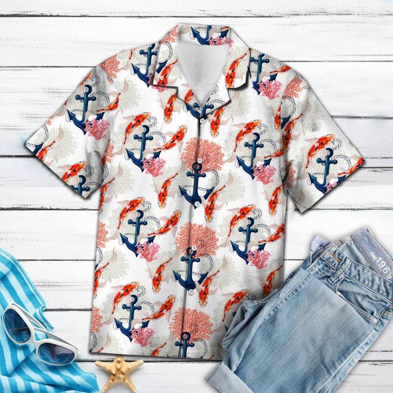 Koi Anchor Hawaiian Shirt Ha30716