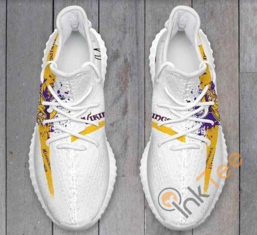 Minnesota Vikings Logo Custom Shoes Personalized Name Yeezy Sneakers