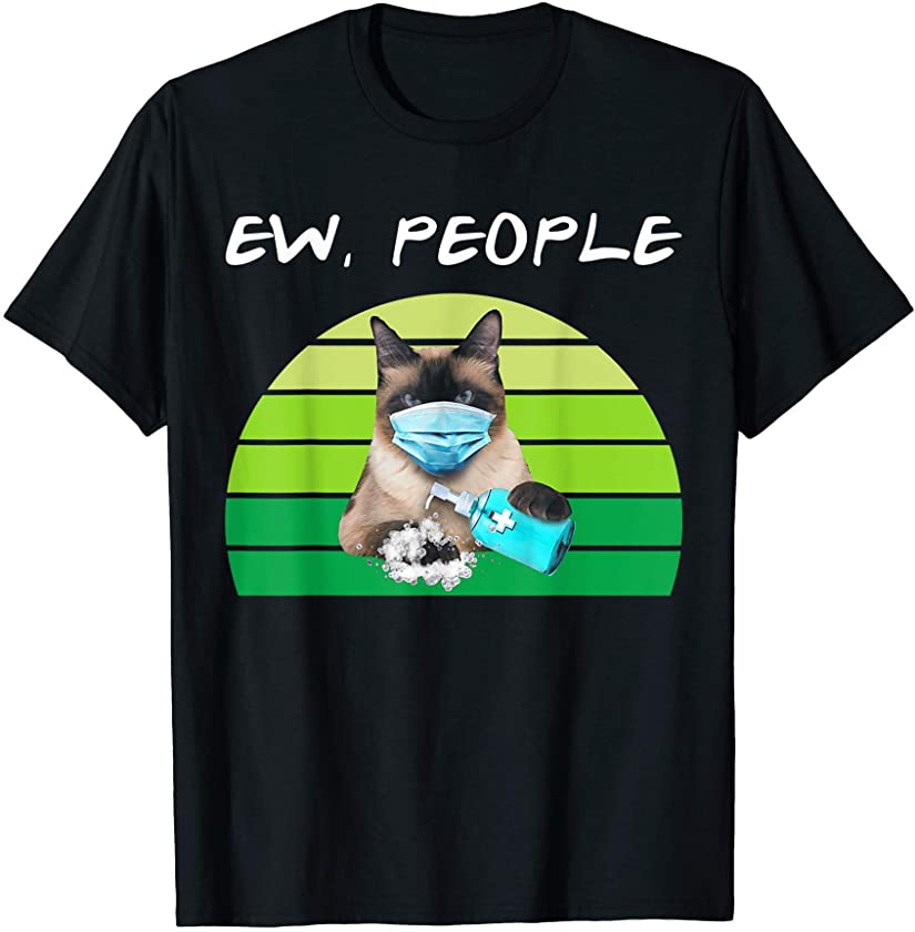 Cat Ew People Tee Meow St Patrick’s Day Gift Kitten Vintage T-Shirt