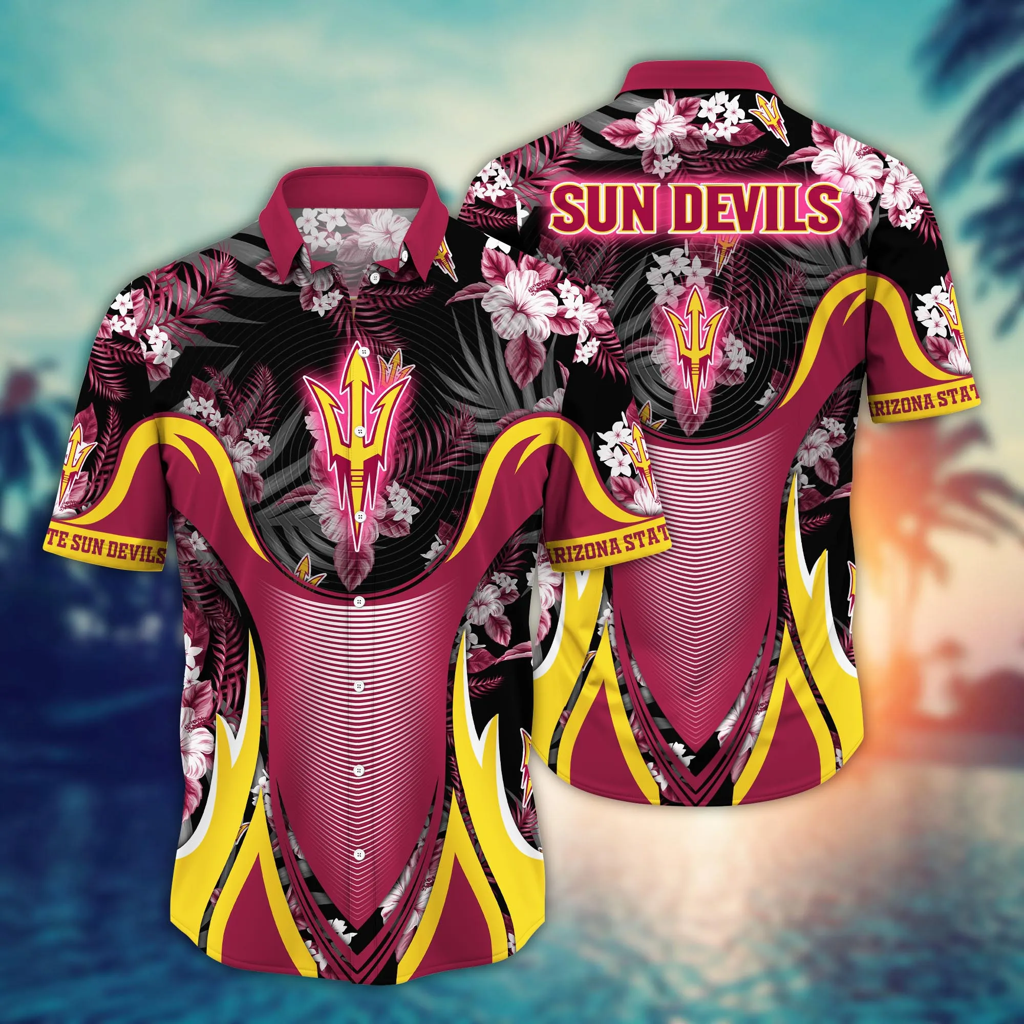 Arizona State Sun Devils NCCA Hawaiian Shirt Fresh Mowed Lawns Aloha Shirt