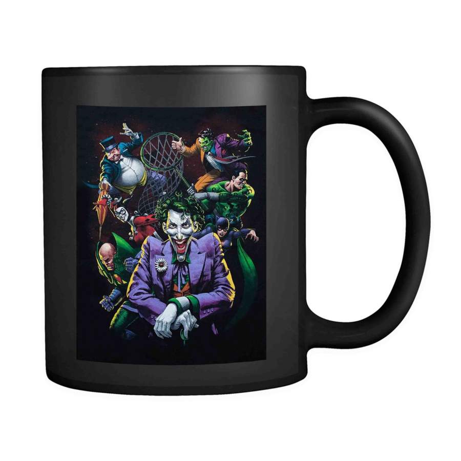 Penguin, Harley Quinn,cat Woman Joker,two Face, Riddler Villians Dc Comics 11oz Mug