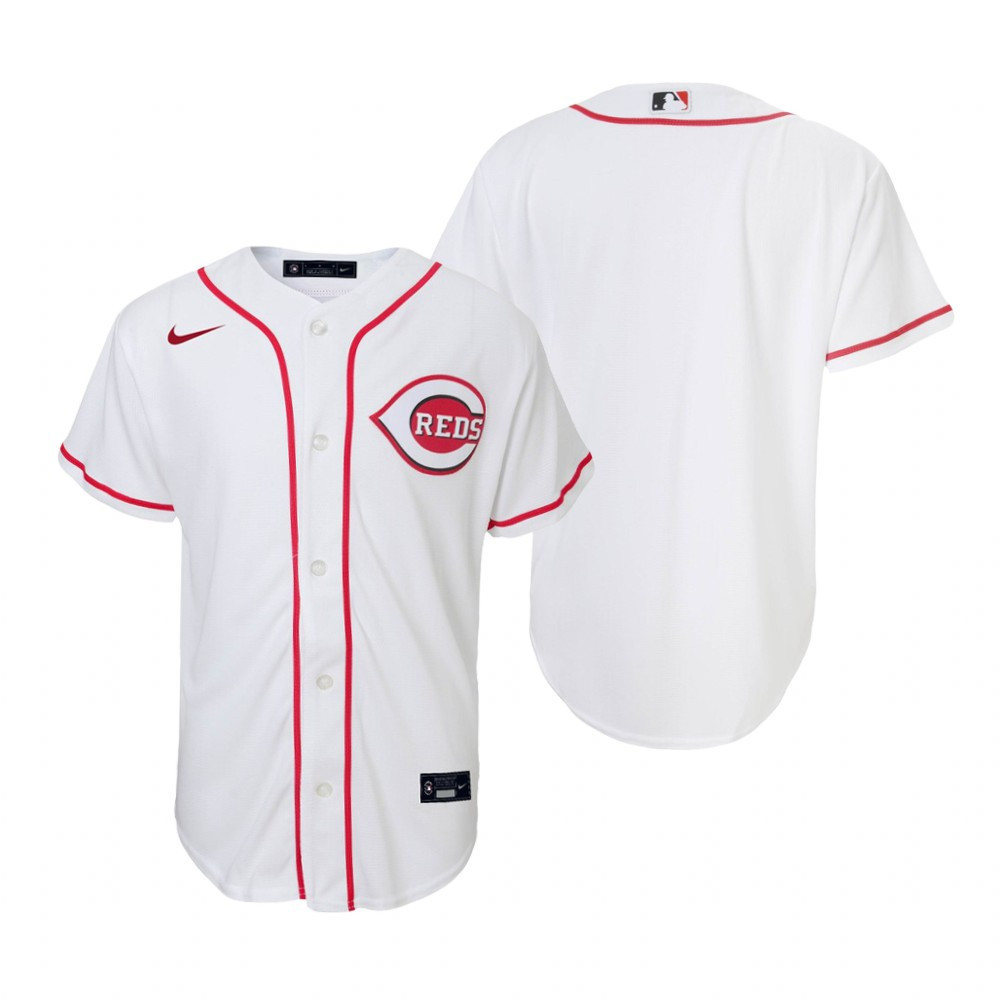 Youth Cincinnati Reds MLB Team Collection 2020 Alternate White Jersey Gift For Reds Fans Baseball Fans