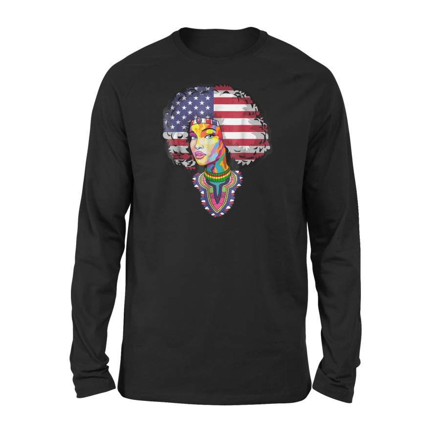 African Kente Dashiki Premium Long Sleeve T-Shirt