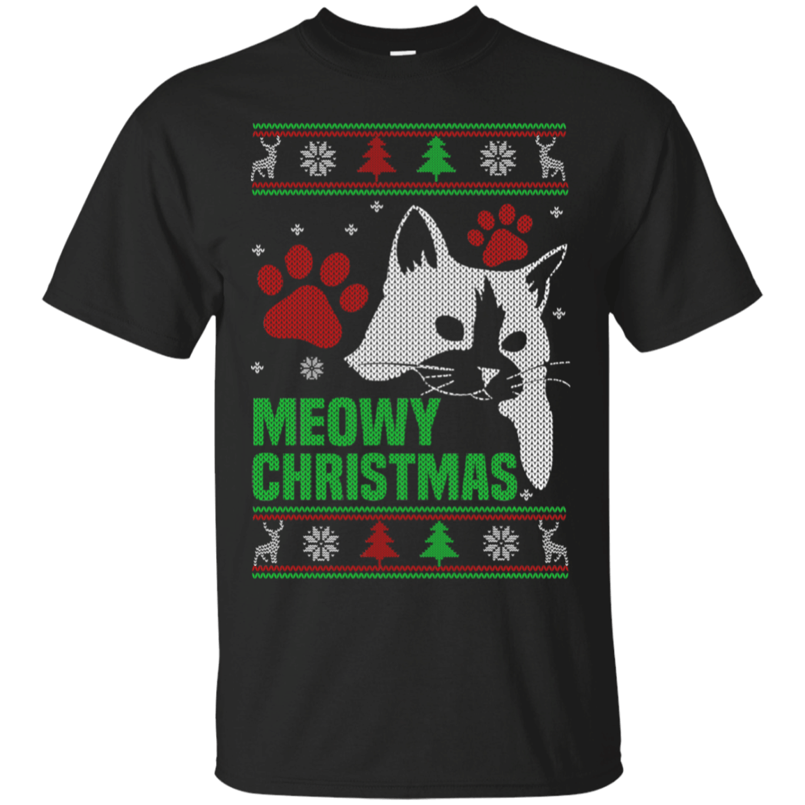 Cat Meowy Christmas Ugly Sweater