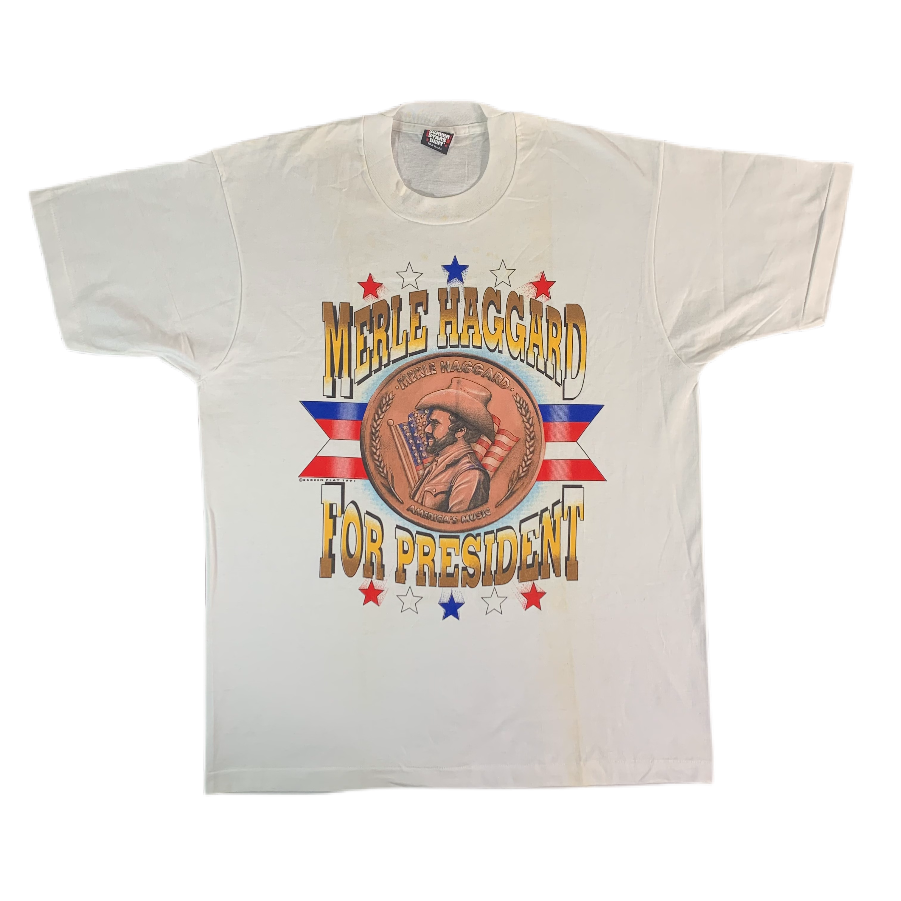 Vintage Merle Haggard “For President” T-Shirt