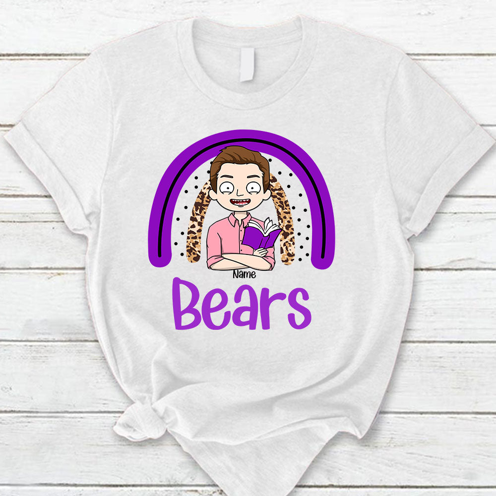 Personalized Bears Mascot Rainbow T – Shirt Back To School Ph99 Nh00