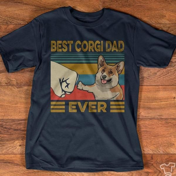 Best Corgi Dad Ever Vintage Shirt