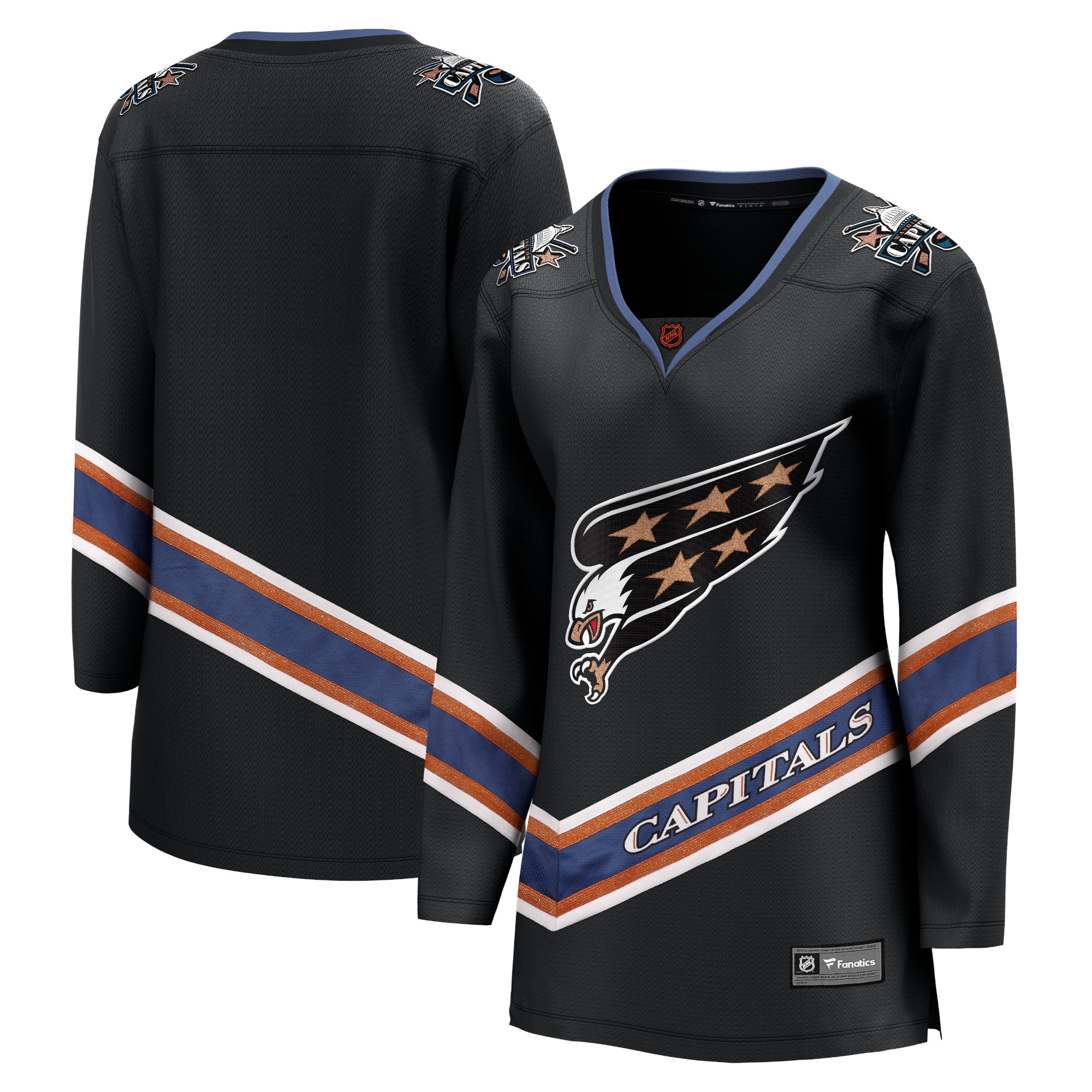 Washington Capitals Branded Women's Special Edition 2.0 Breakaway Blank Jersey – Black