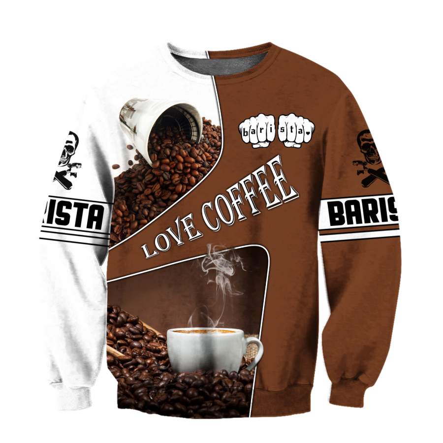 Barista 3D all over printed differences between types of world coffee shirts and shorts Pi090101 PL