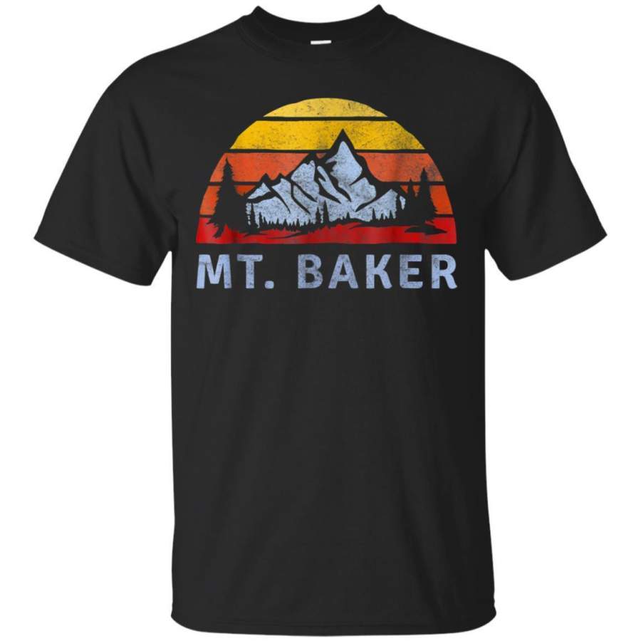 AGR Mt Baker Retro Mountain Sunset Tshirt Jaq T-shirt