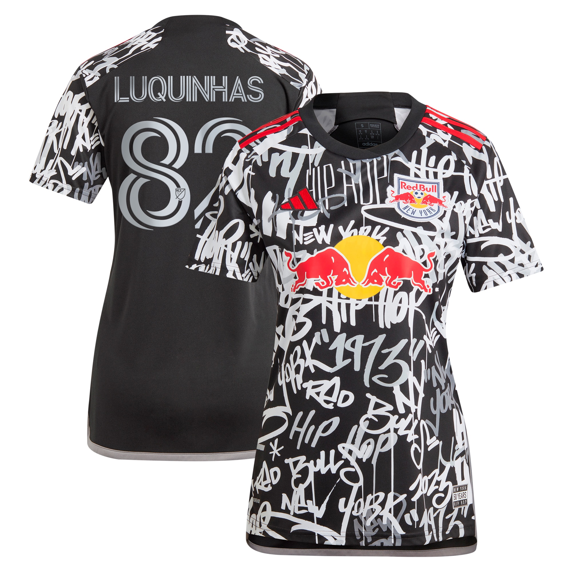 Luquinhas New York Red Bulls Women's 2023 Freestyle Replica Player Jersey – Black