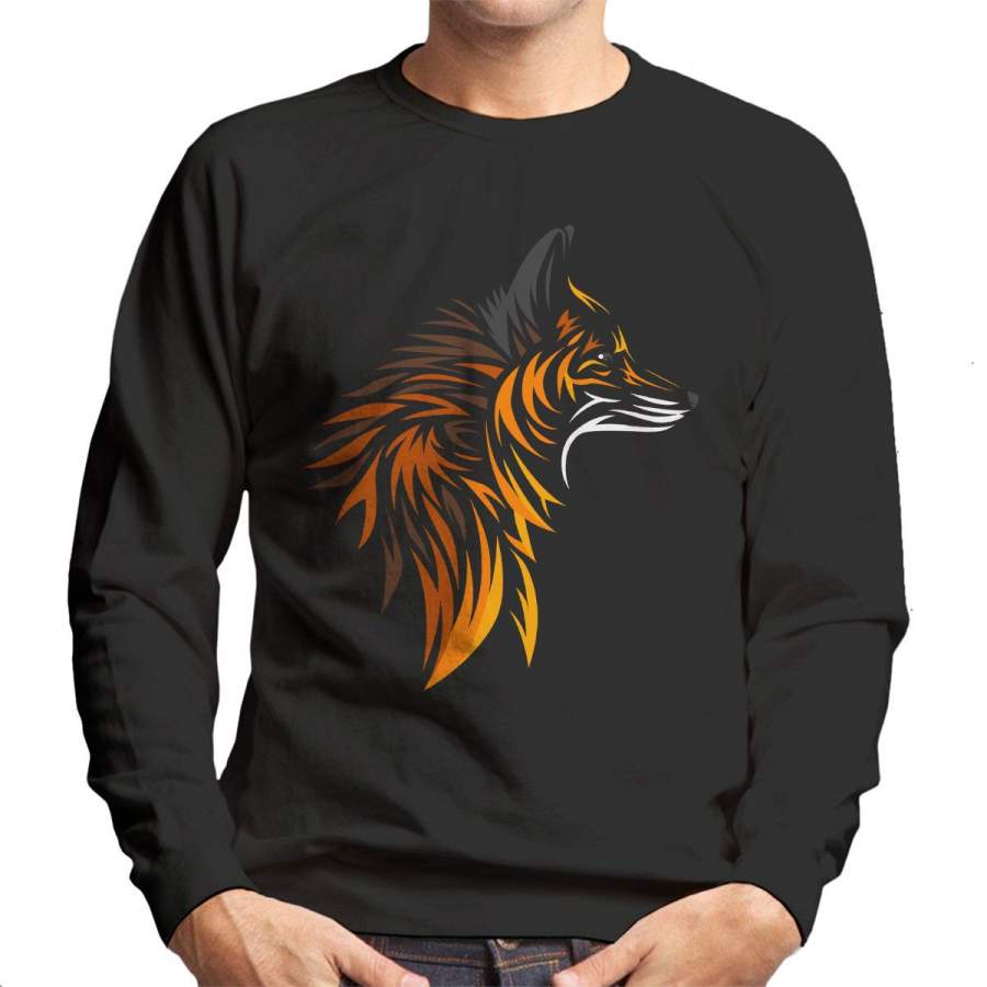 Fox Cutout Print Men’s Sweatshirt