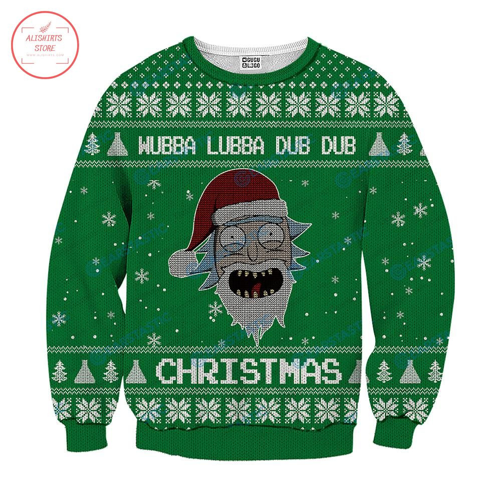 Wubba Lubba Dub Dub Joker Rick And Morty Ugly Sweater