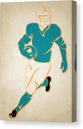 Dolphins Shadow Player Joe Hamilton Canvas Print