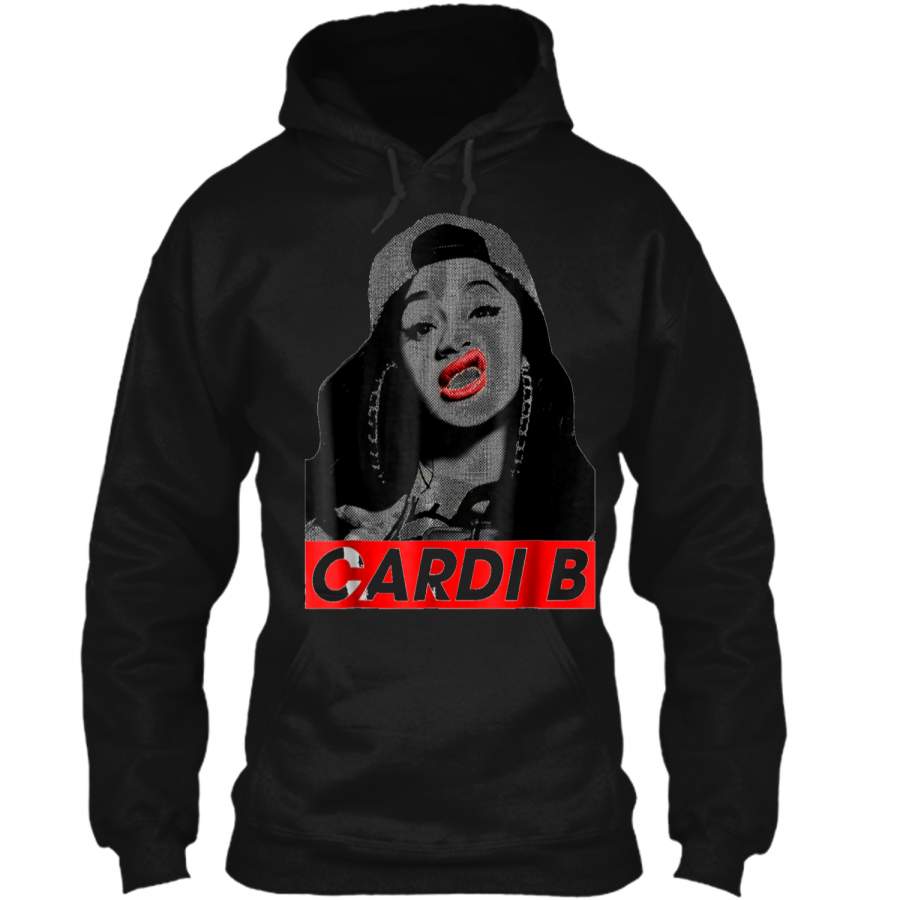 #team Cardi-B Music Fan Wear  Pullover Hoodie 8 oz