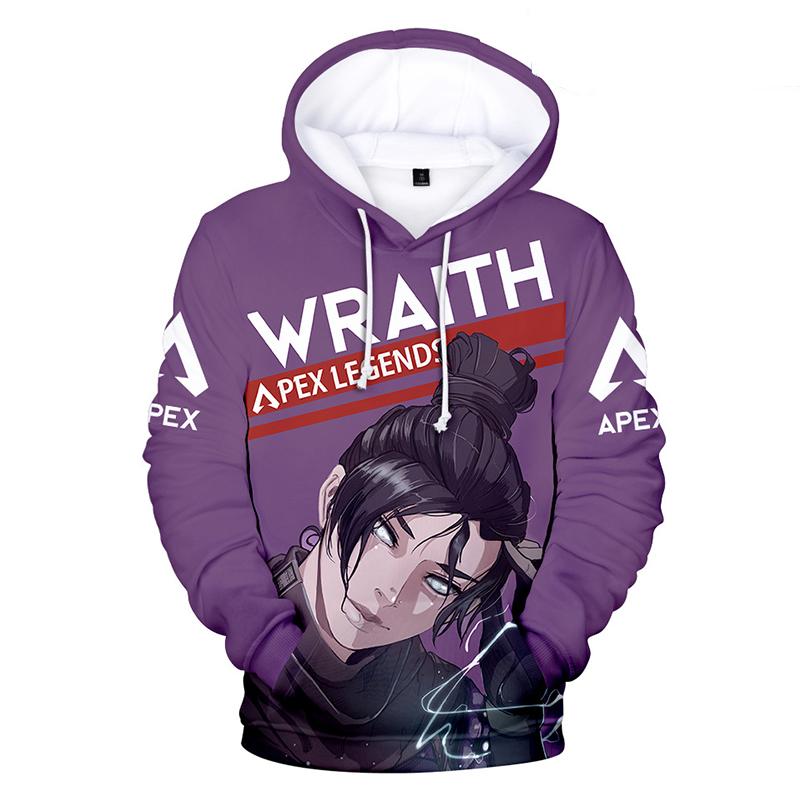 Apex Legends Hoodies – Apex Legends Game Series Wraith Battle Royale 3D Hoodie