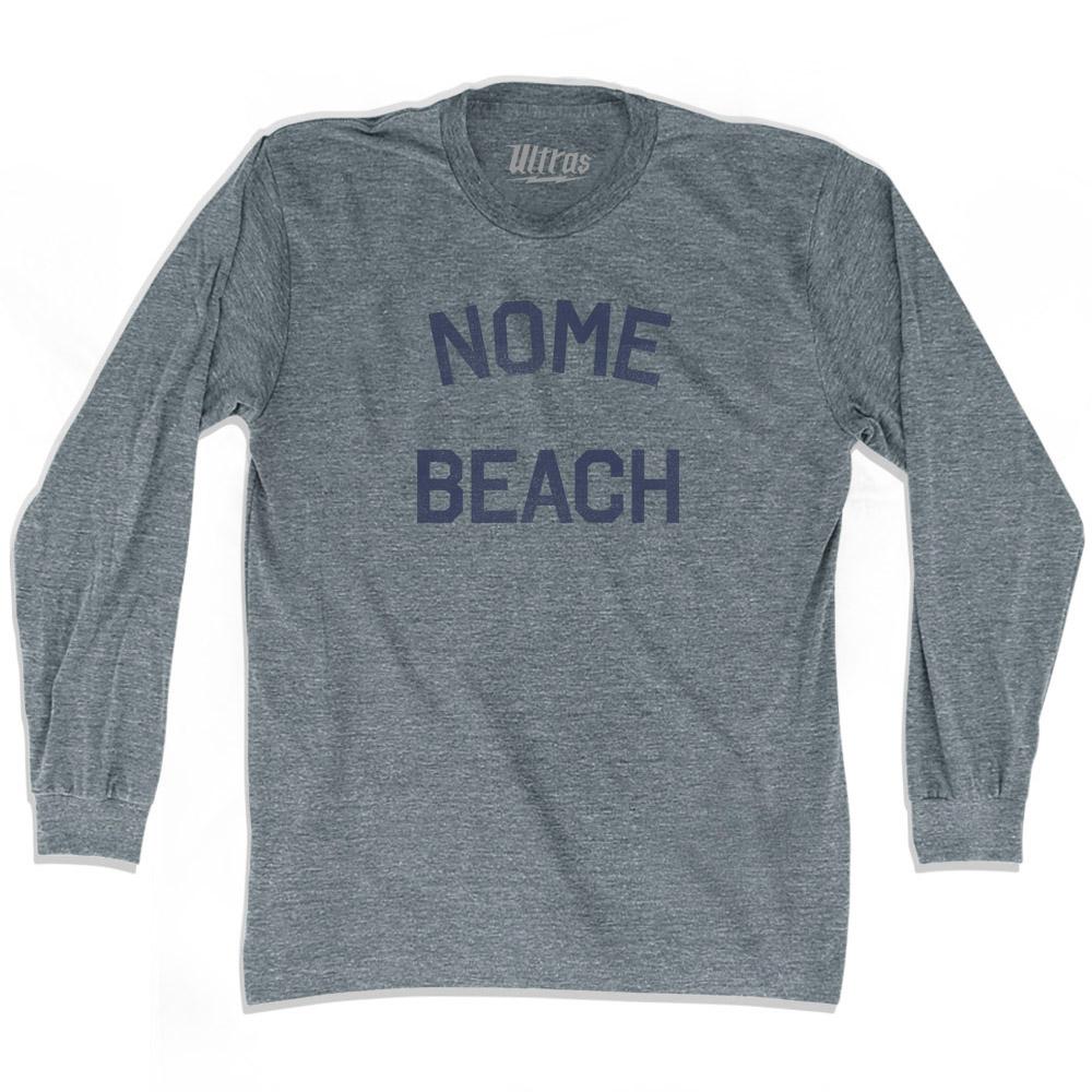 Alaska Nome Beach Adult Tri-Blend Long Sleeve Vintage T-shirt