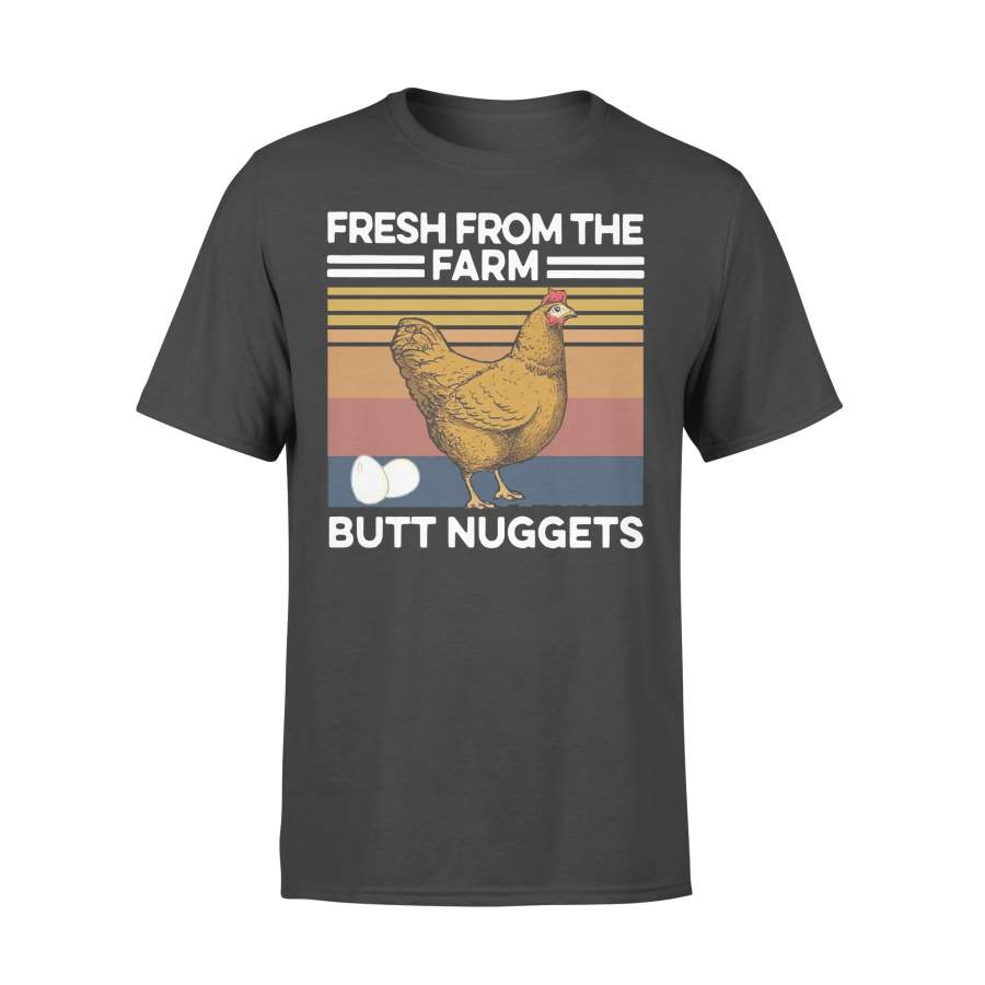 Vintage Chicken Fresh From The Farm Butt Nuggets T-shirt