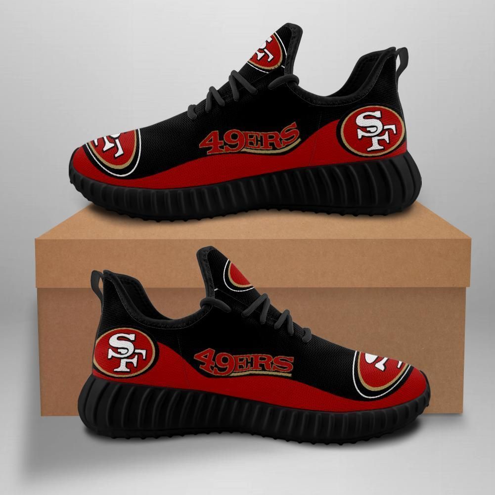 San Francisco 49Ers Football Fans Yeezy Run Sport Sneaker Shoes Sport - Yeezy Shoes