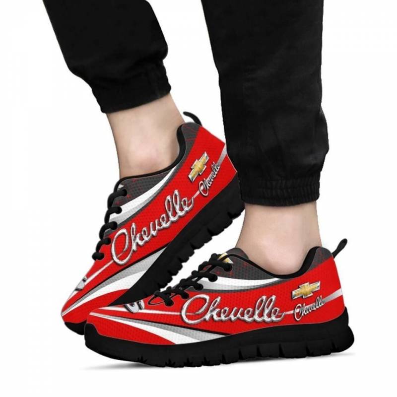 3D Printed Chevrolet Chevelle- BDA Sneakers Ver1 For Men & Women (Red)