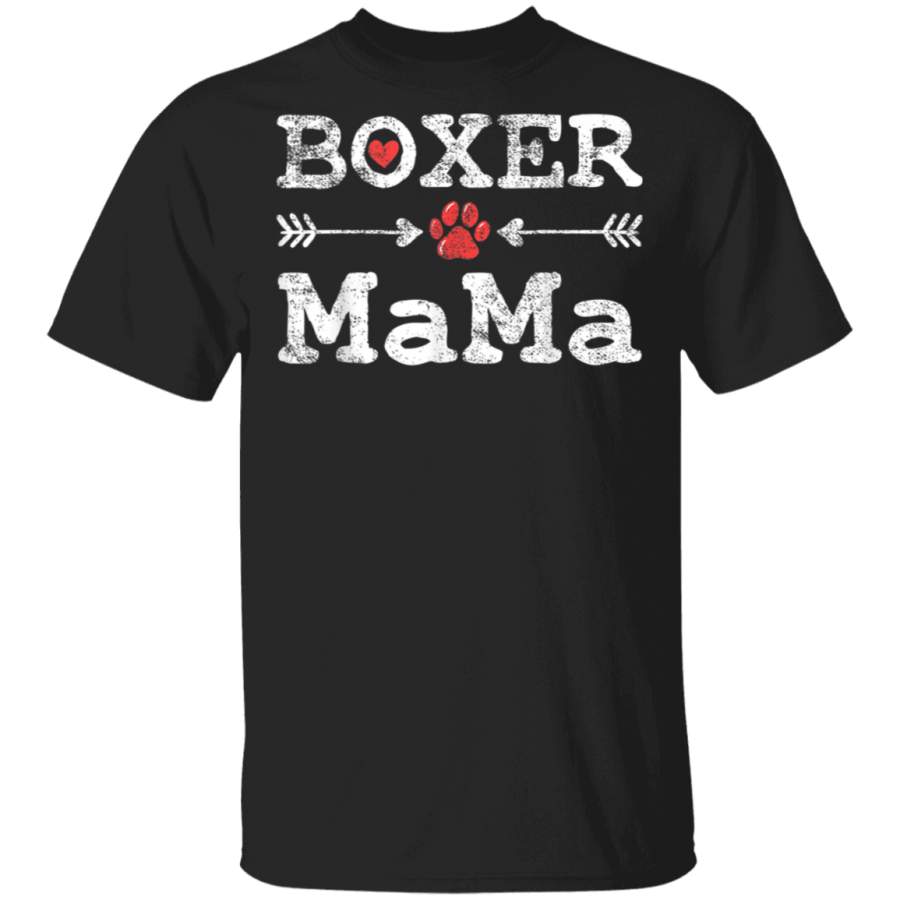 Boxer Dog Mom Mama Vintage Tshirt