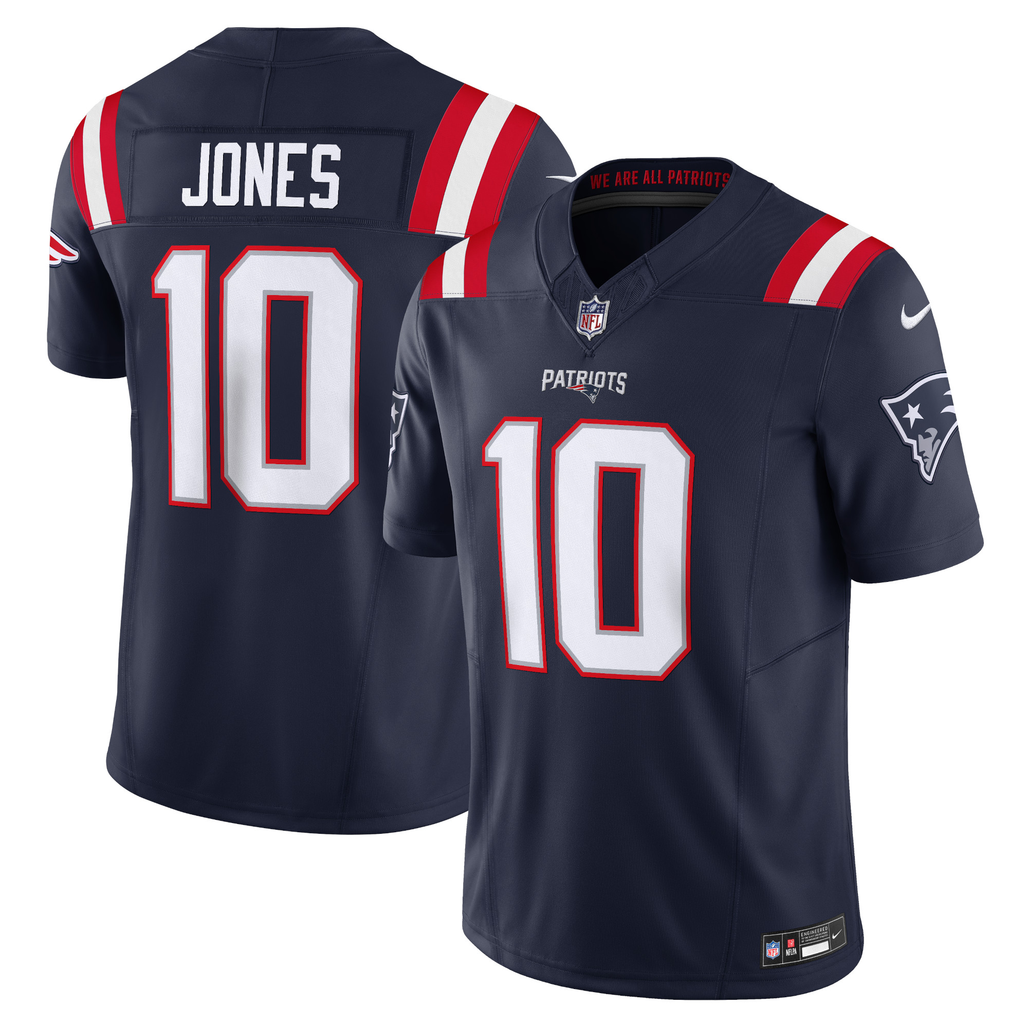 Mac Jones New England Patriots Vapor F.U.S.E. Limited Jersey – Navy