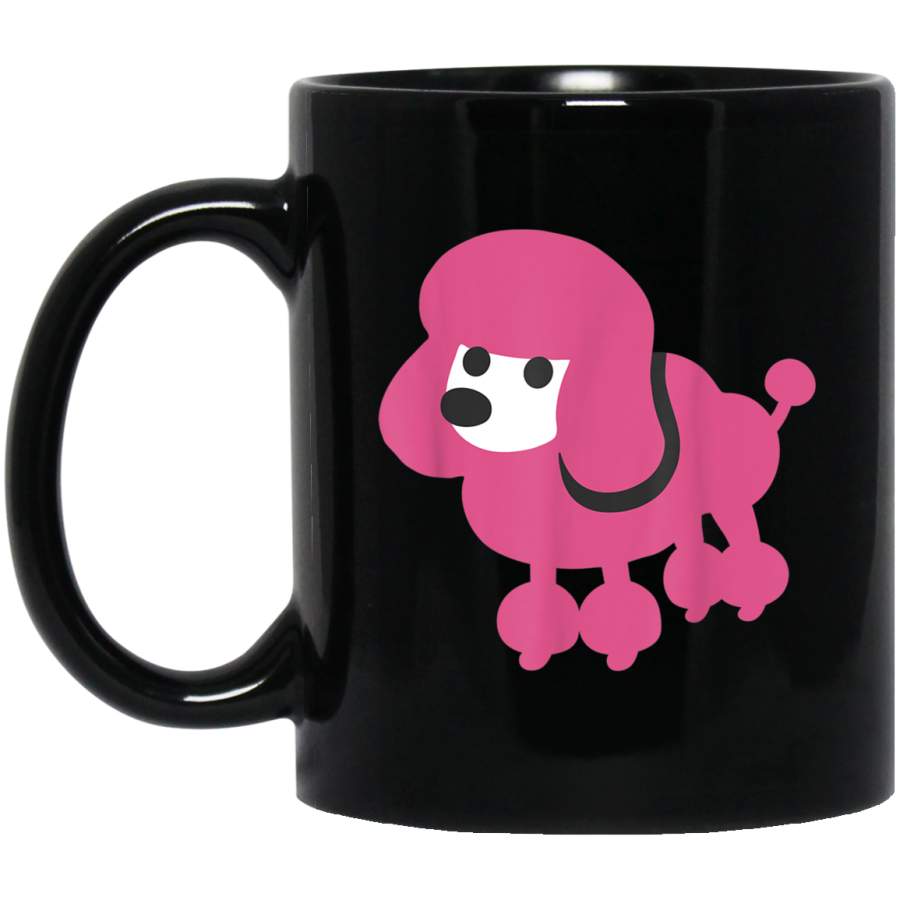 Pink Poodle Dog Cute Emoji Pet Puppy Animal Gift for Kids Mug