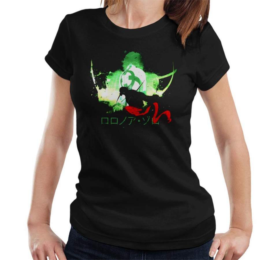 One Piece Roronoa Zoro Silhouette Women’s T-shirt
