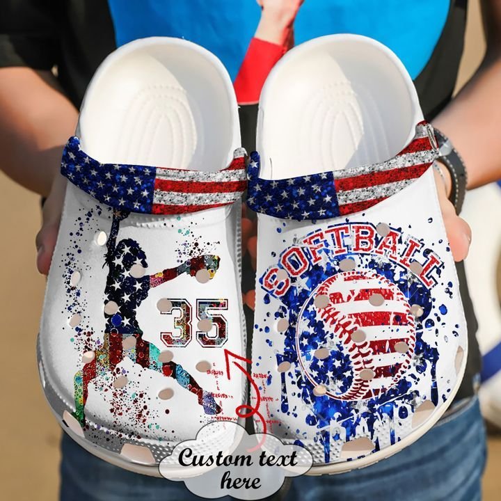 Softball Personalized Us Sku 2373 Clogs Clogband Clog Comfortable For Mens Womens Classic Clog Water Shoes