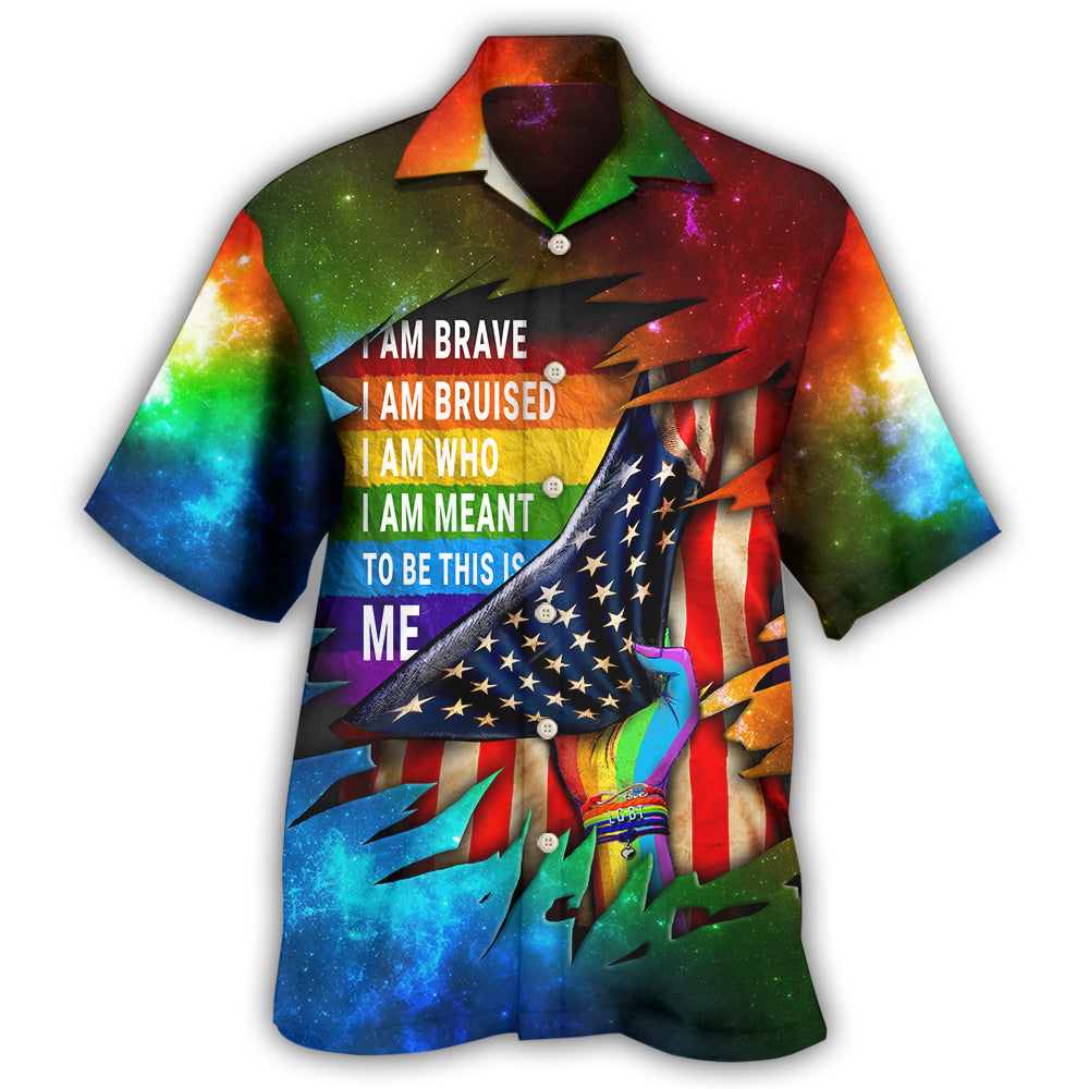 I Am Brave Bruised Lgbt Hawaii Shirt Ha106299