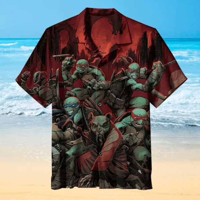 Teenage Mutant Ninja Turtles 7 For Man And Woman Print Short Sleeve Hawaii Shirt Ha10246